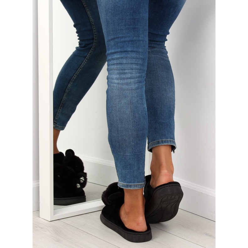 Chaussons noirs pour femmes DD91 Noir le noir 1