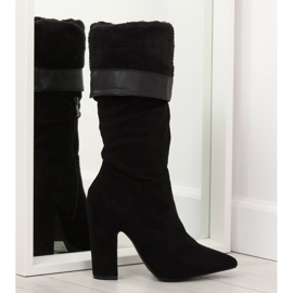 Bottines noires à talons SY48P Noir le noir 2