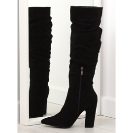 Bottines noires à talons SY48P Noir le noir 3