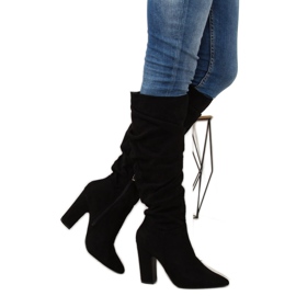 Bottines noires à talons SY48P Noir le noir 4