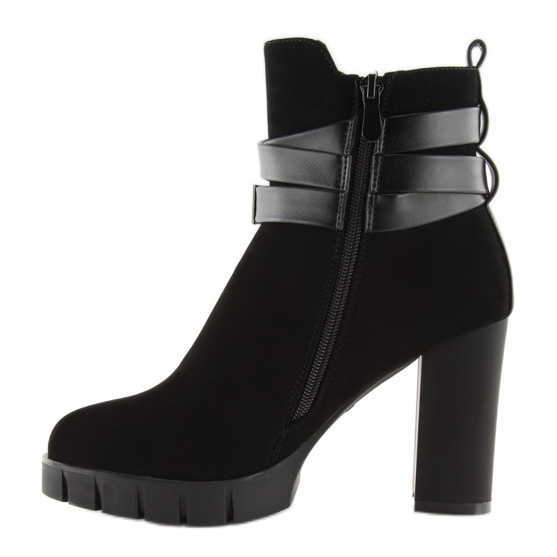 Bottines noires à talons BH114-KB Noir le noir 2