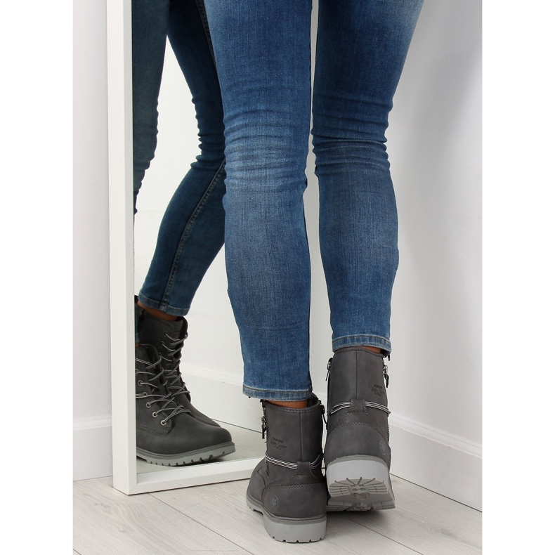 Bottes grises chaudes pour femmes GD-CC-18 DK.GRAY 1 Bottes grises chaudes pour femmes GD-CC-18 DK.GRAY 1