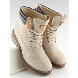 Bottes en bois pour femmes beige GD-ZN27 Beige 2 Bottes en bois pour femmes beige GD-ZN27 Beige 2
