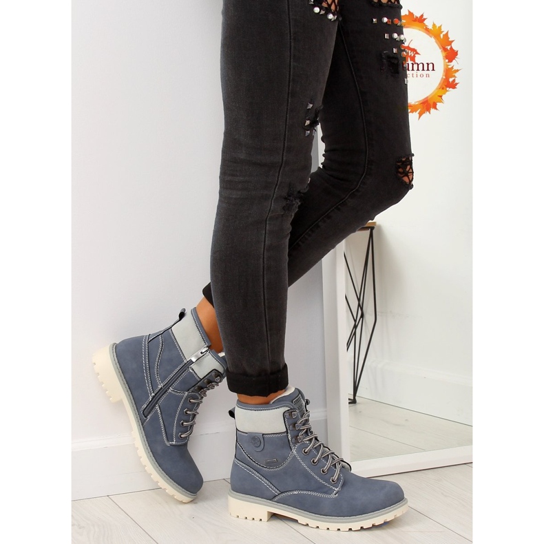 Bûches de bois isolées bleues GD-TL01 bleu 1