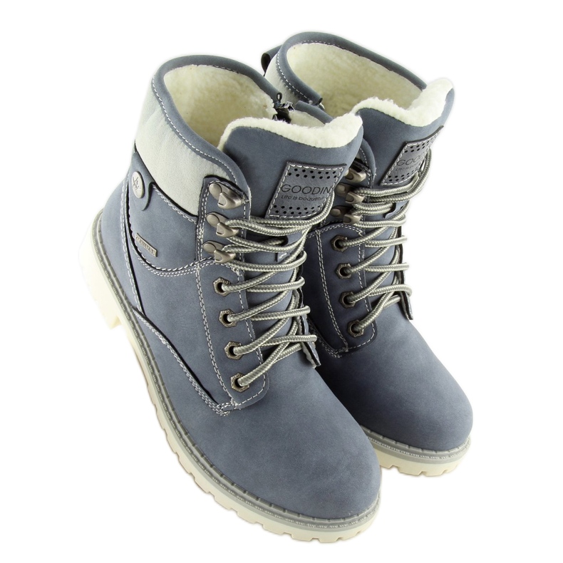 Bûches de bois isolées bleues GD-TL01 bleu 2