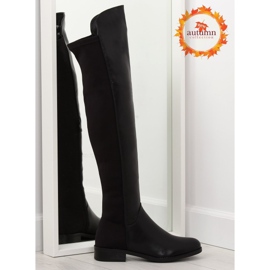 Cuissardes noires à tige souple le noir 1