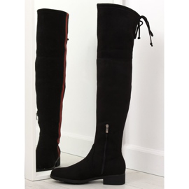 Cuissardes à rayure noire HFN-0296-2 Noir le noir 1