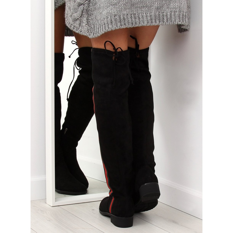 Cuissardes à rayure noire HFN-0296-2 Noir 2
