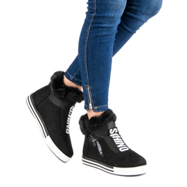 Talons compensés sport le noir 1
