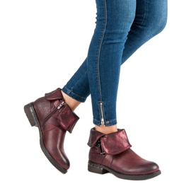 Forever Folie Bottes bordeaux rouge 1