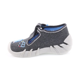 Chaussons pour enfants Befado 110P341 gris bleu 2