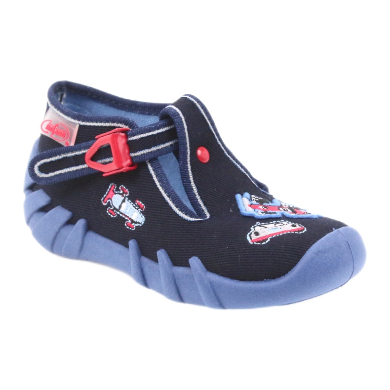 Chaussures pour enfants Befado 110P305 pantoufles bleu rouge bleu marine 1