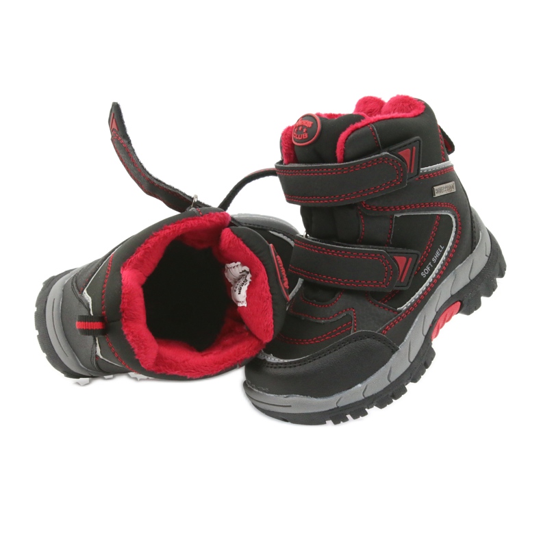 American Club Bottes d'hiver américaines avec une membrane 3122 noir rouge 4