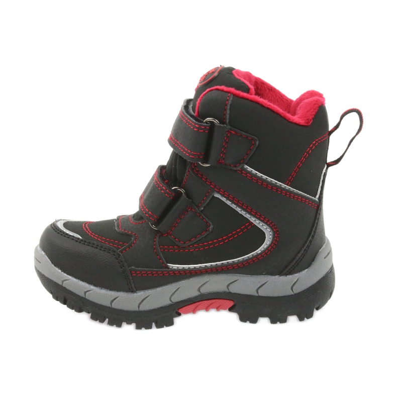 American Club Bottes d'hiver américaines avec une membrane 3122 noir rouge 2