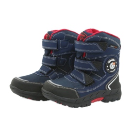 American Club Bottes d'hiver américaines avec une membrane 0926 noir rouge bleu marine 4