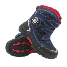 American Club Bottes d'hiver américaines avec une membrane 0926 noir rouge bleu marine 3