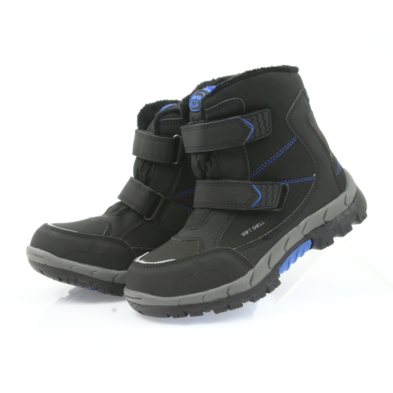 American Club Bottes américaines bottes d'hiver avec une membrane 3123 noir bleu 4