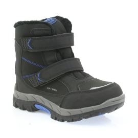 American Club Bottes américaines bottes d'hiver avec une membrane 3123 le noir bleu 1