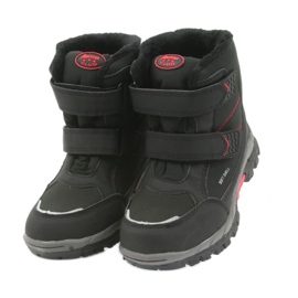American Club Bottes américaines bottes d'hiver avec une membrane 3123 noir rouge 4