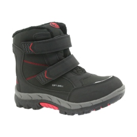 American Club Bottes américaines bottes d'hiver avec une membrane 3123 noir rouge 1