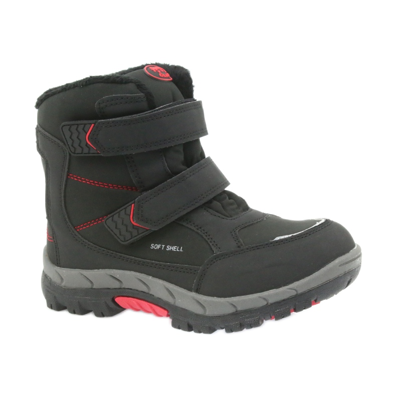 American Club Bottes américaines bottes d'hiver avec une membrane 3123 noir rouge 1