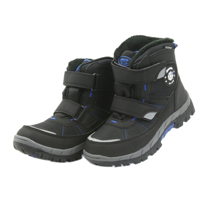 American Club Bottes d'hiver américaines avec une membrane de 1122 le noir bleu 5