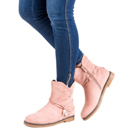 Bottes d'automne confortables rose 2