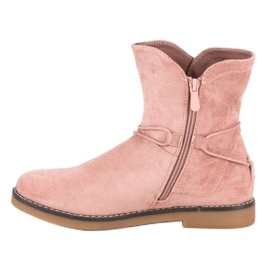 Bottes d'automne confortables rose 4