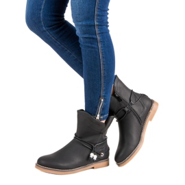Bottes d'automne confortables le noir 1