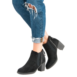 Bottes décontractées à talons hauts le noir 5