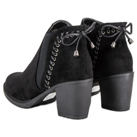 Bottes décontractées à talons hauts le noir 2