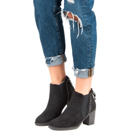 Bottes décontractées à talons hauts le noir 4