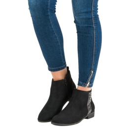 Sergio Todzi Bottes plates élégantes le noir 1 Sergio Todzi Bottes plates élégantes le noir 1