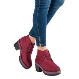 Bottes légères à talons hauts rouge 2
