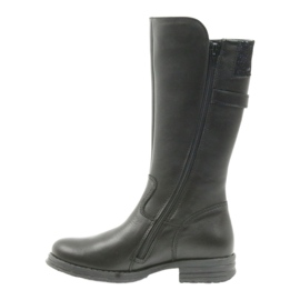 Ren But bottes longues noires 4371 bleu marine 2