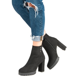 Seastar Bottines en daim sur le poteau le noir 5