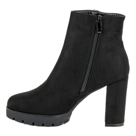 Seastar Bottines en daim sur le poteau noir 1