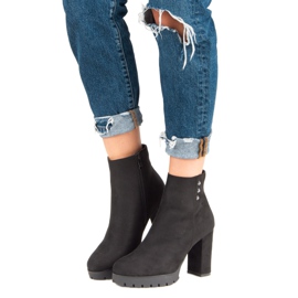 Seastar Bottines en daim sur le poteau le noir 4