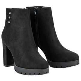 Seastar Bottines en daim sur le poteau le noir 3