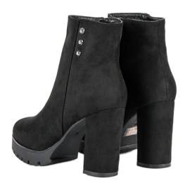 Seastar Bottines en daim sur le poteau le noir 2