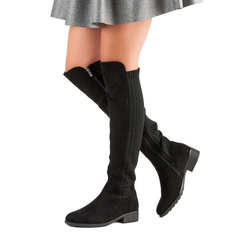 Filippo Bottes à talons plats le noir 2