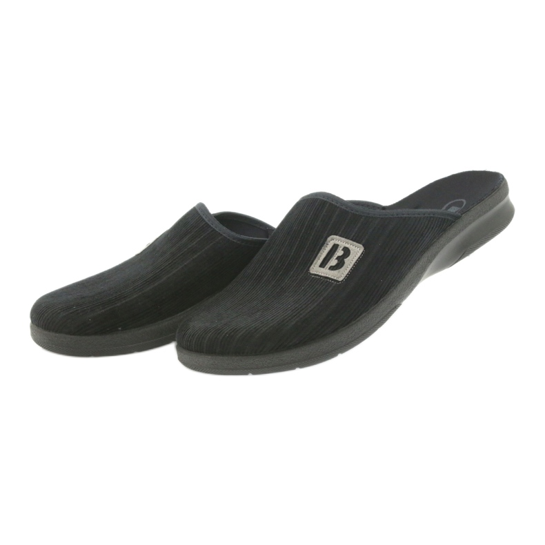 Befado chaussures pour hommes pantoufles 548m015 pantoufles noires 4