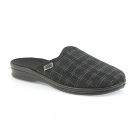 Befado chaussures pour hommes pantoufles 089M408 noir le noir 2