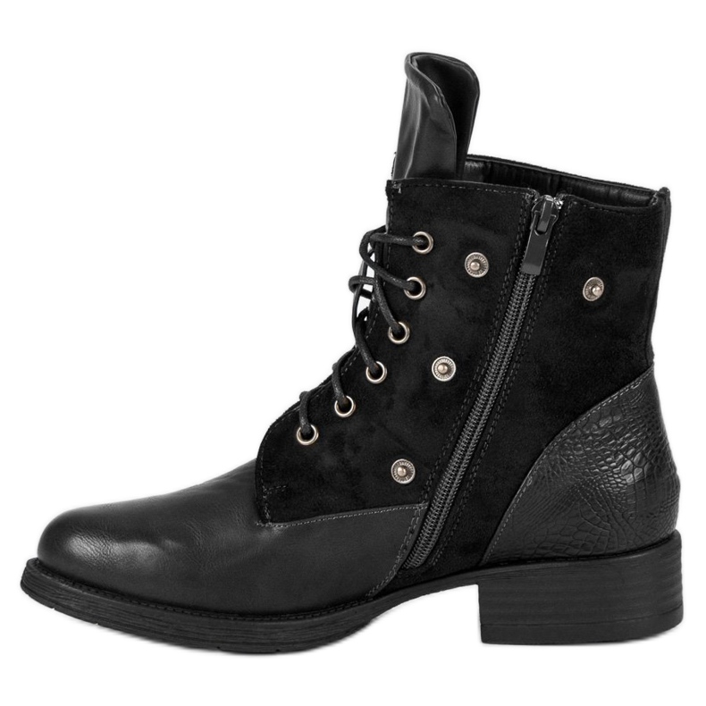 Bottes de motard noires 1