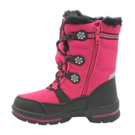 American Club Bottes d'hiver américaines avec membrane 702SB noir rose 2