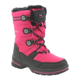 American Club Bottes d'hiver américaines avec membrane 702SB noir rose 1