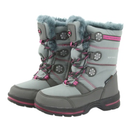 American Club Bottes d'hiver américaines avec membrane 702SB gris rose 3