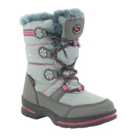 American Club Bottes d'hiver américaines avec membrane 702SB gris rose 1