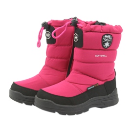 American Club Bottes d'hiver américaines avec membrane 801SB le noir rose 3