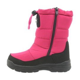 American Club Bottes d'hiver américaines avec membrane 801SB le noir rose 2
